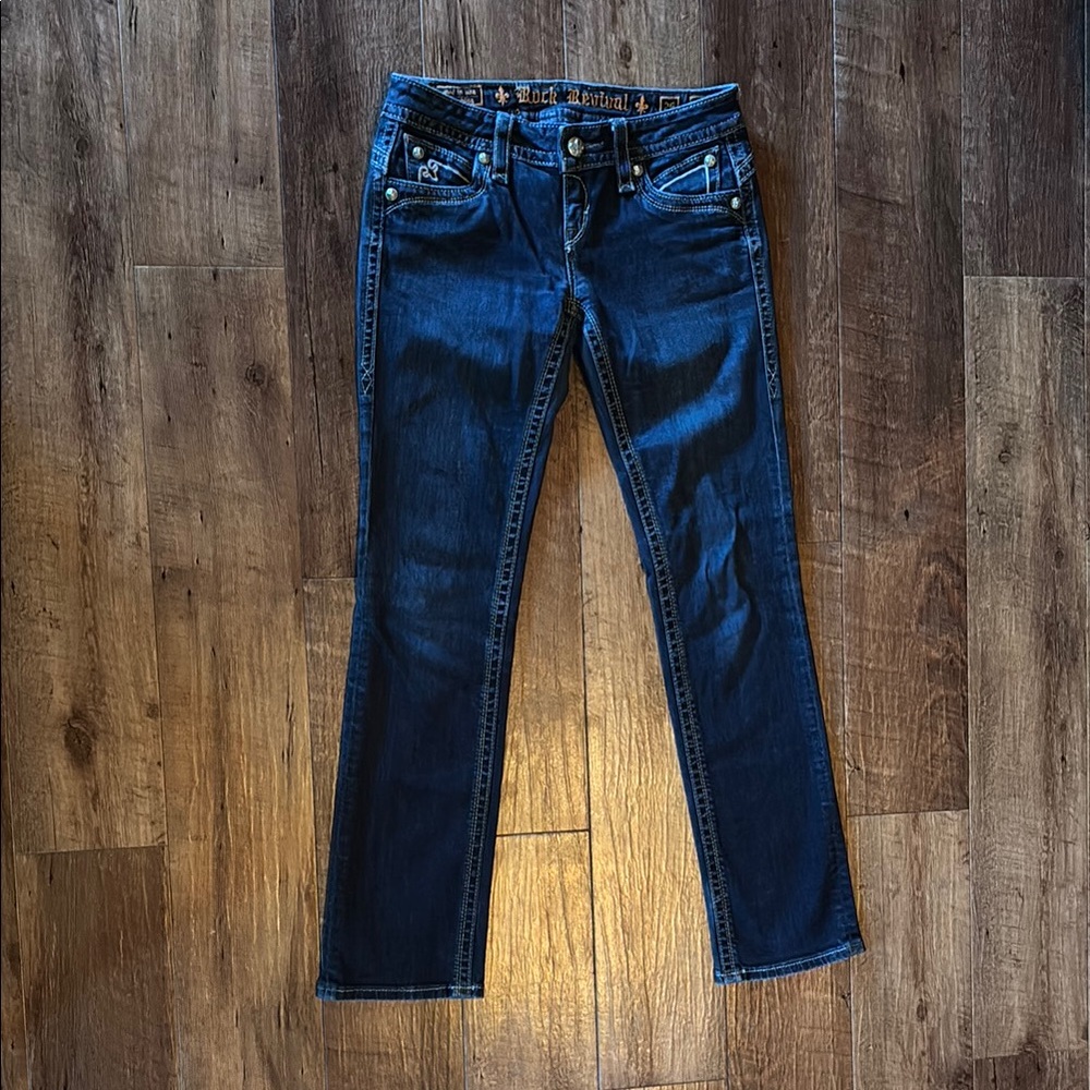 Rock Revival Blue Straight Leg Jeans
